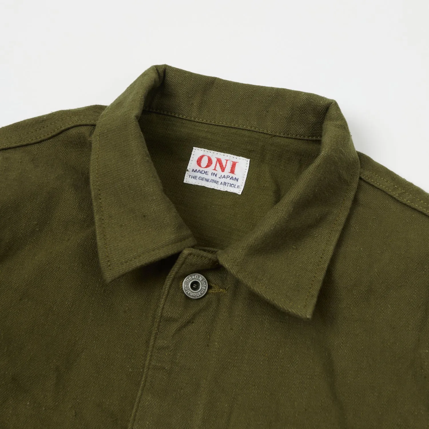 ONI Denim 03501-DKOLSF Sulfur Coverall Jacket - Dark Olive Hidden Pocket System