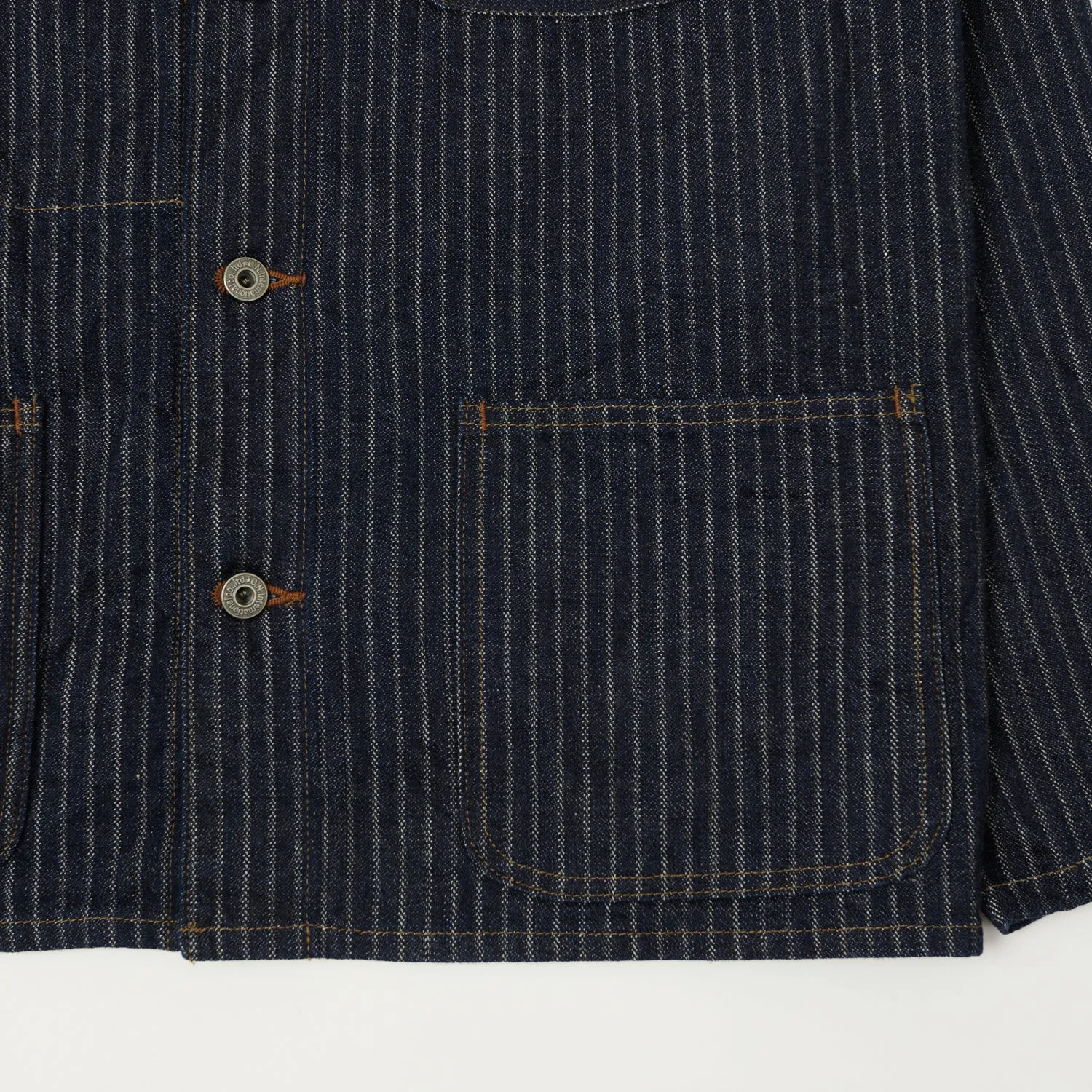 ONI Denim 03501-HJS 12oz Drop Needle Coverall Jacket - One Wash Daily Essential Snag Free Zipper Technology