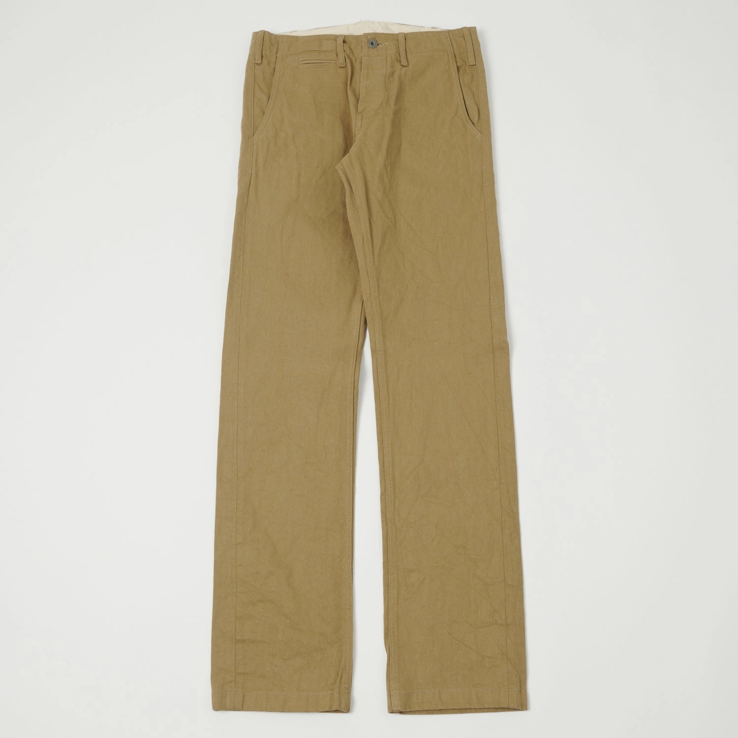 ONI Denim 727KH 12oz Khaki Beige Sulfur Slim Straight Chino - Rinsed Urban Edge Hip Friendly Pockets