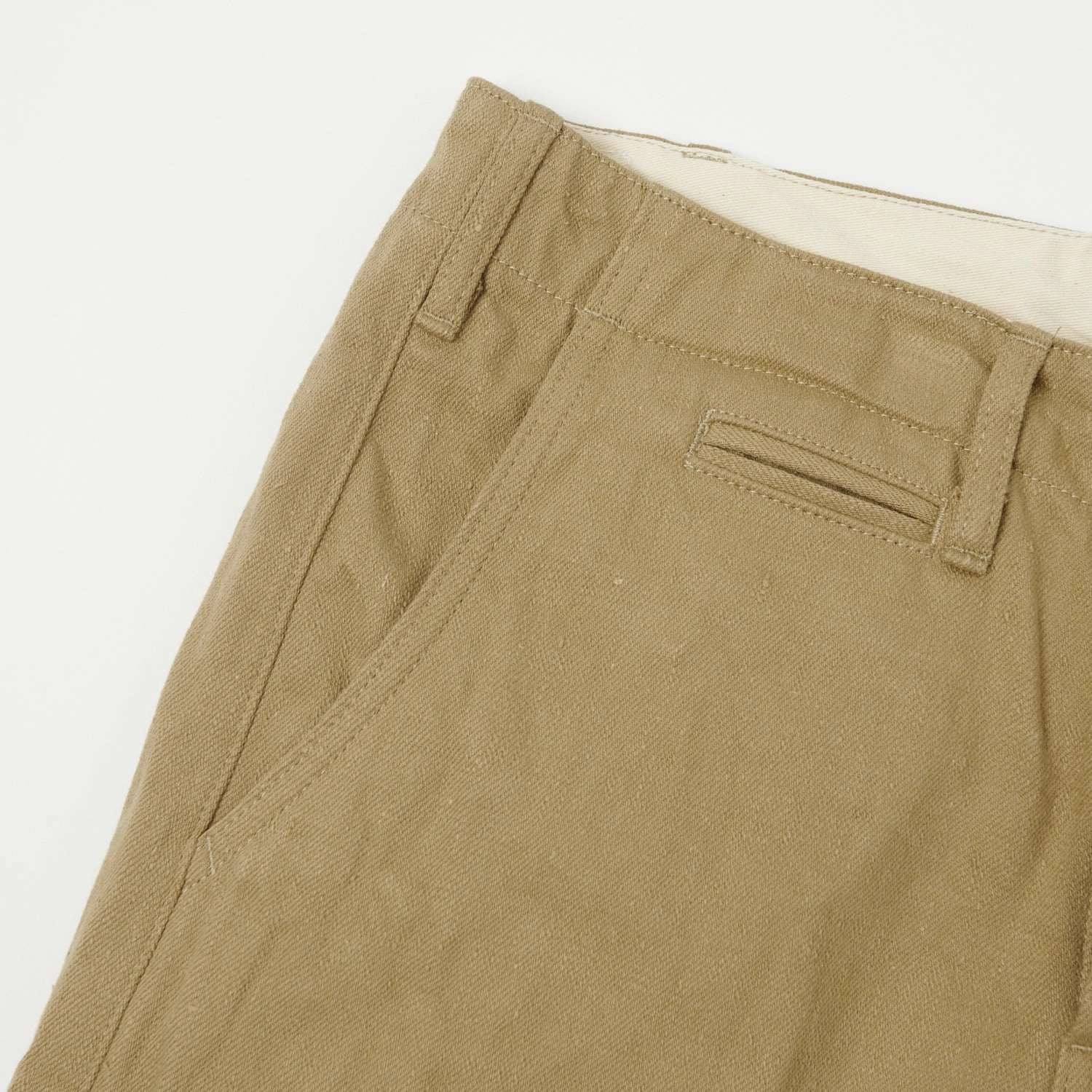 ONI Denim 727KH 12oz Khaki Beige Sulfur Slim Straight Chino - Rinsed Reflective Trim Options