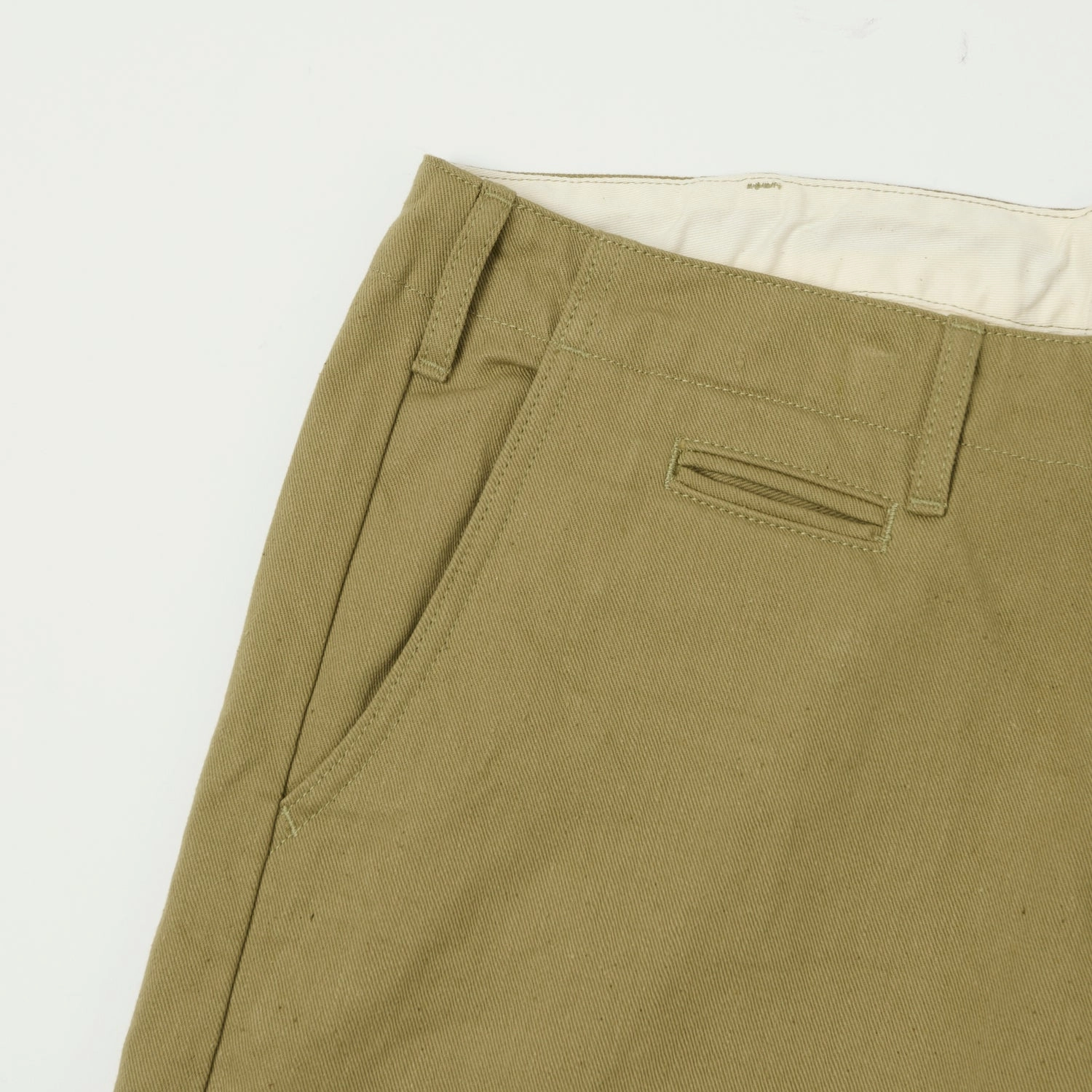 Belt loops ONI Denim 777-BRD 'British Drill' Wide Straight Jean - Tan One Wash