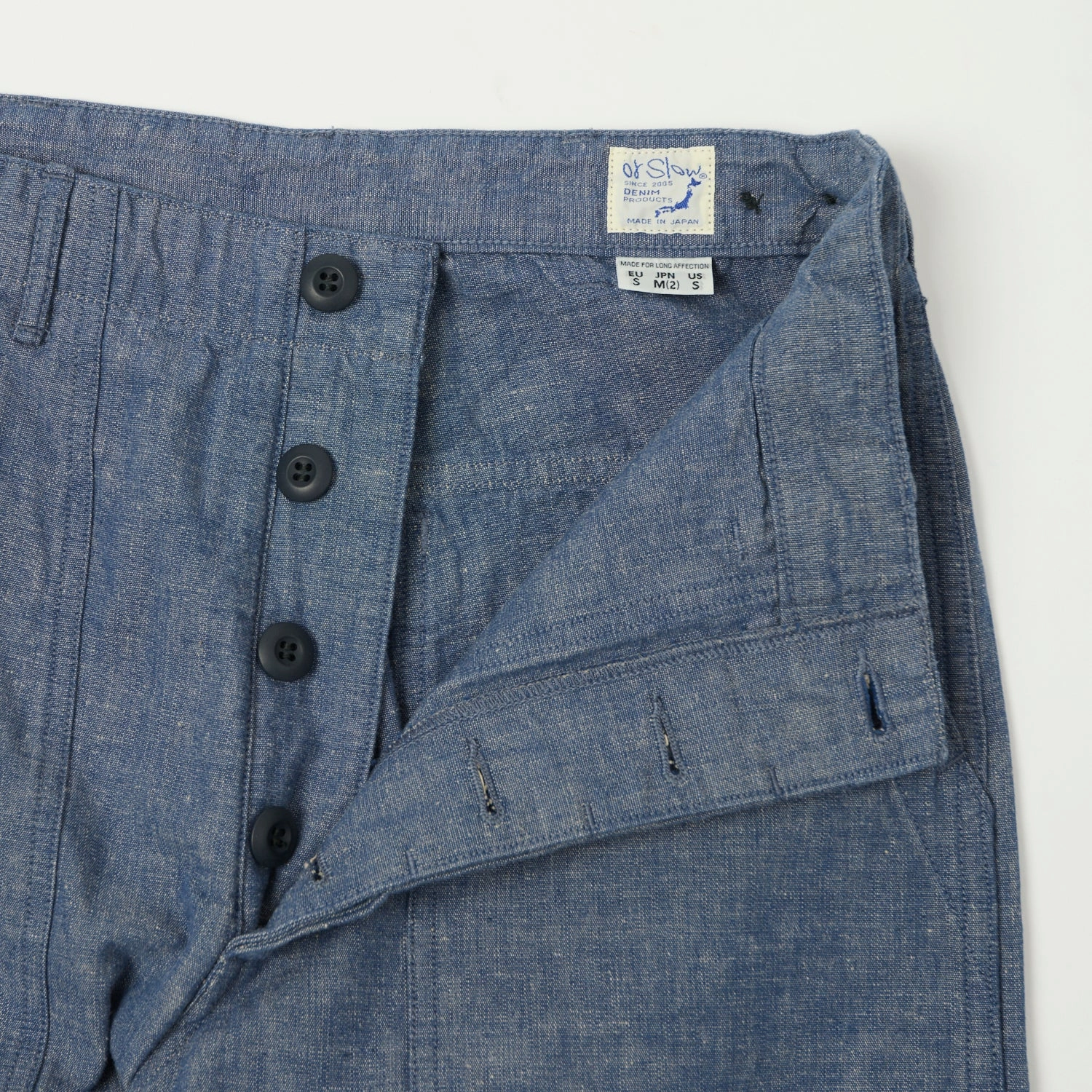 Core Comfort Breathable mesh lining orSlow U.S. Army Chambray Fatigue Pants - Grape