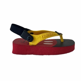 Skill Hike Planet Hike Havaianas Boys Red | Yellow Mickey Flip Flops Size: 4-5 Toddler