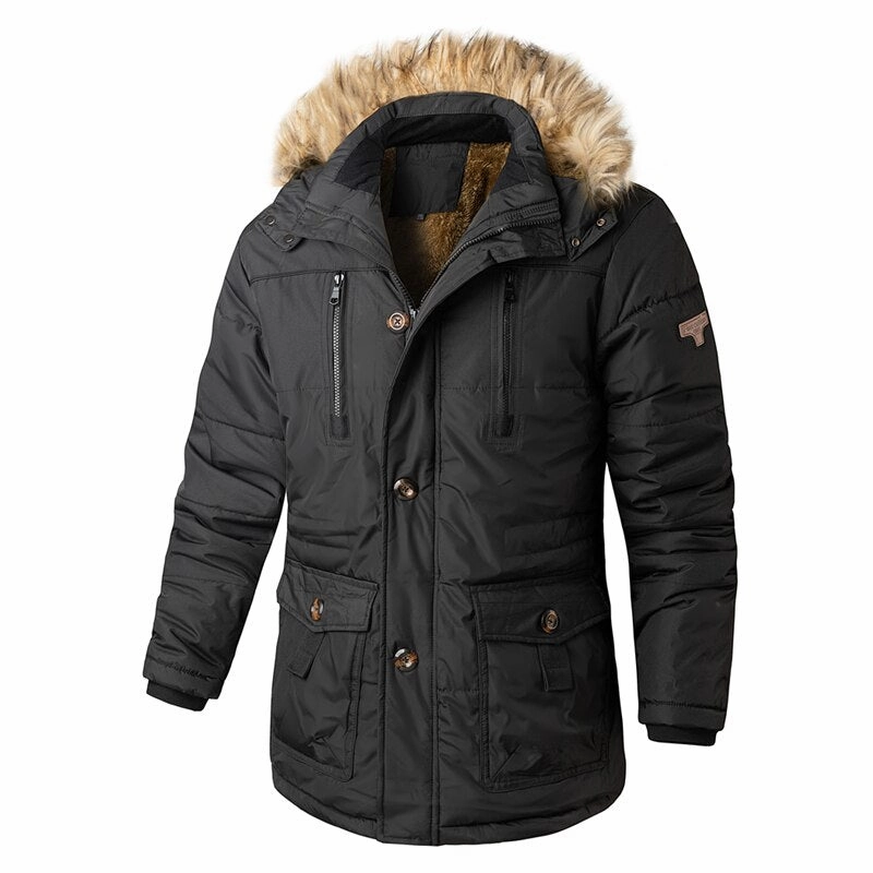 West Louis? Winter Alpine Polar Thick Windproof Fur Hooded Parka Commuter Gear All terrain