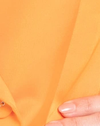 Weekend Wear Oversized Satin Blazer | Persimmon Orange