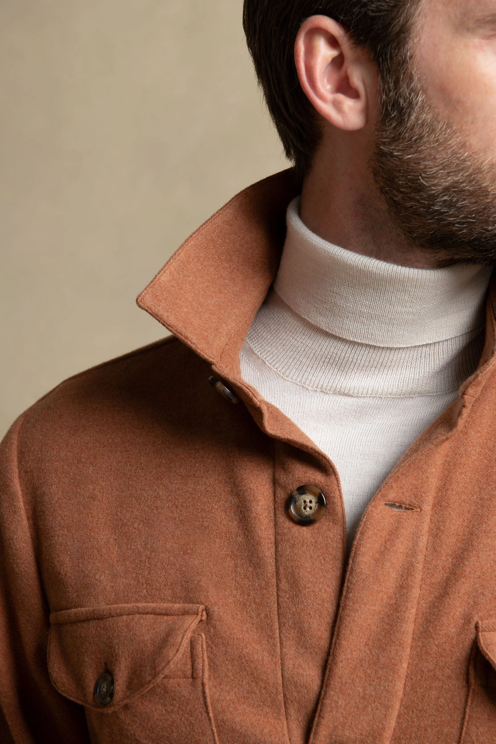 Rusty Safari Jacket flannel Super 180s ?C Made in Italy Save