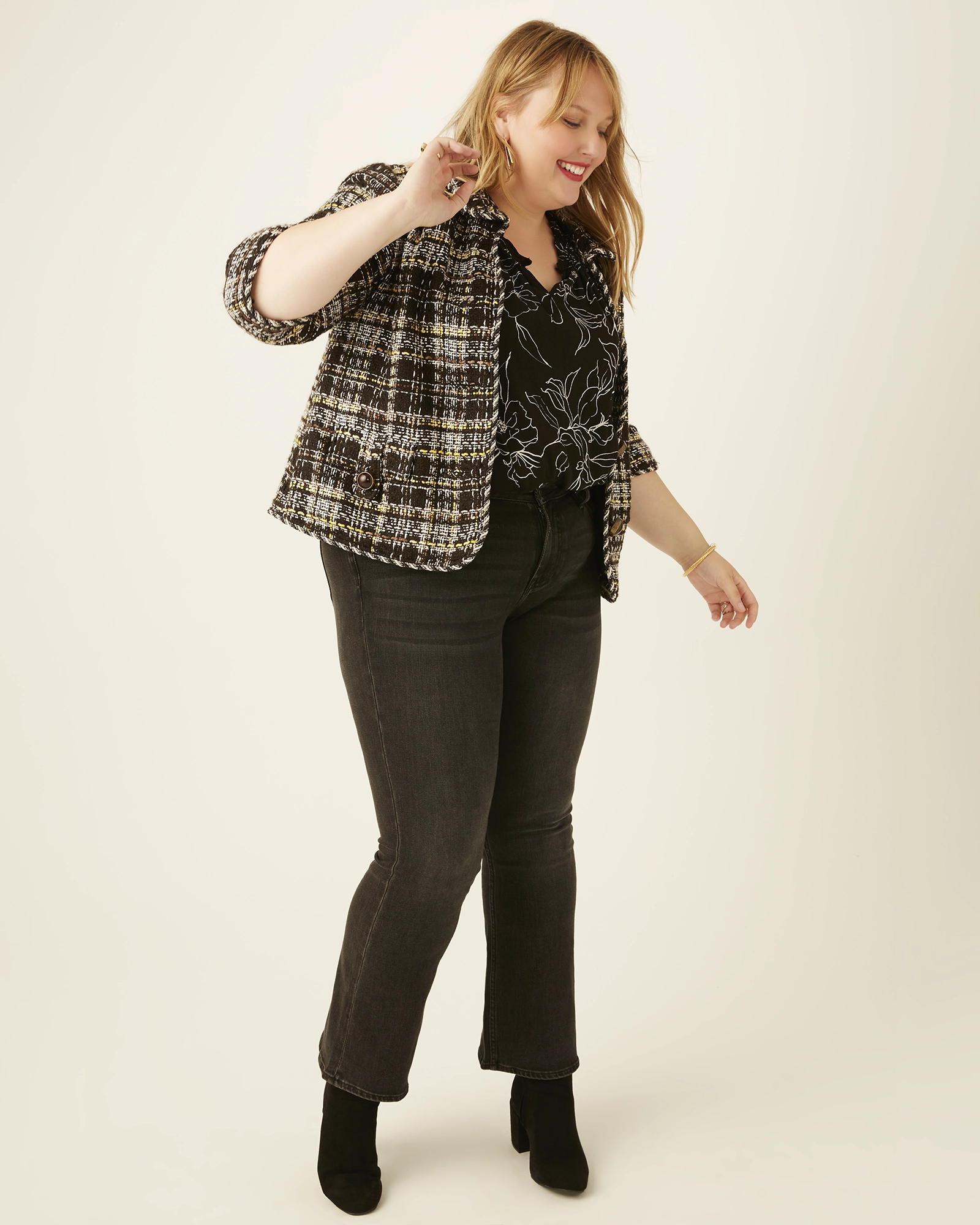 Paula Boucle Tweed Jacket | Brown / Ivory Multi-Season Wear