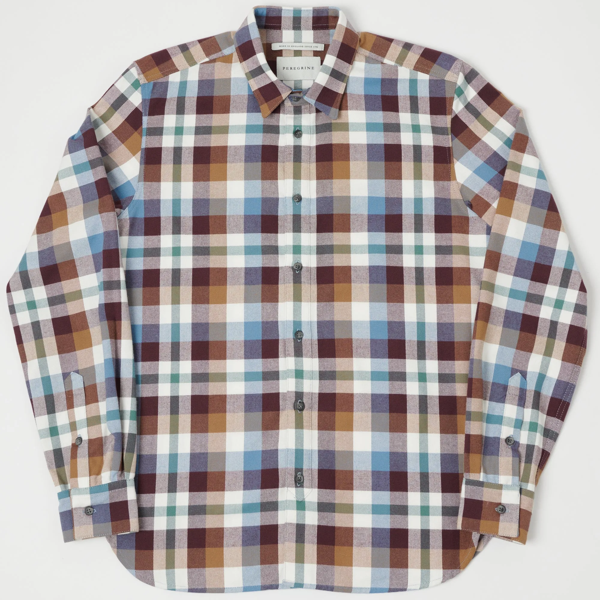 Peregrine Drill Check Shirt - Multi Casual Fit