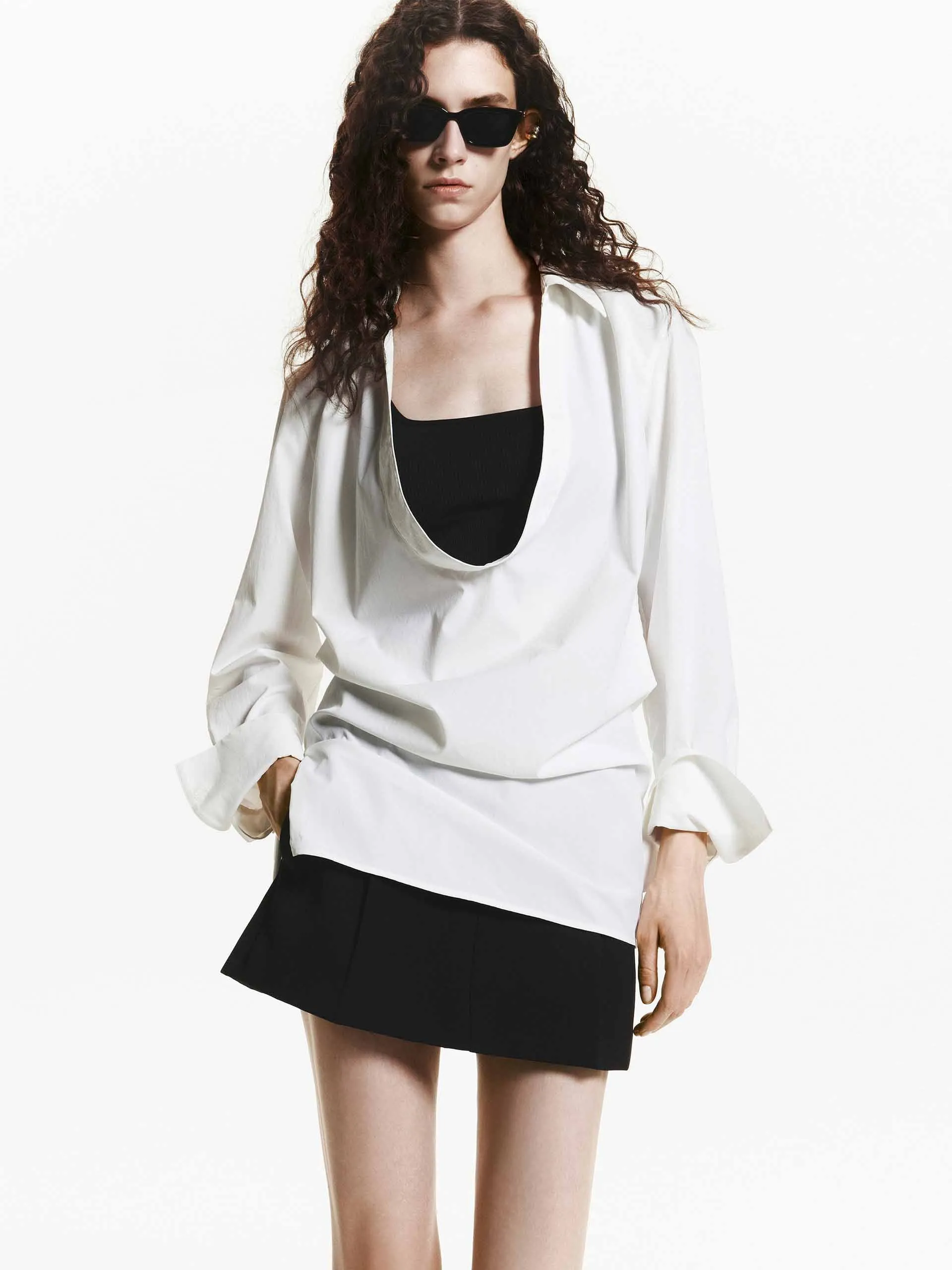 Perfect Wear Active Lifestyle U-neck Loose Shirt with Bra