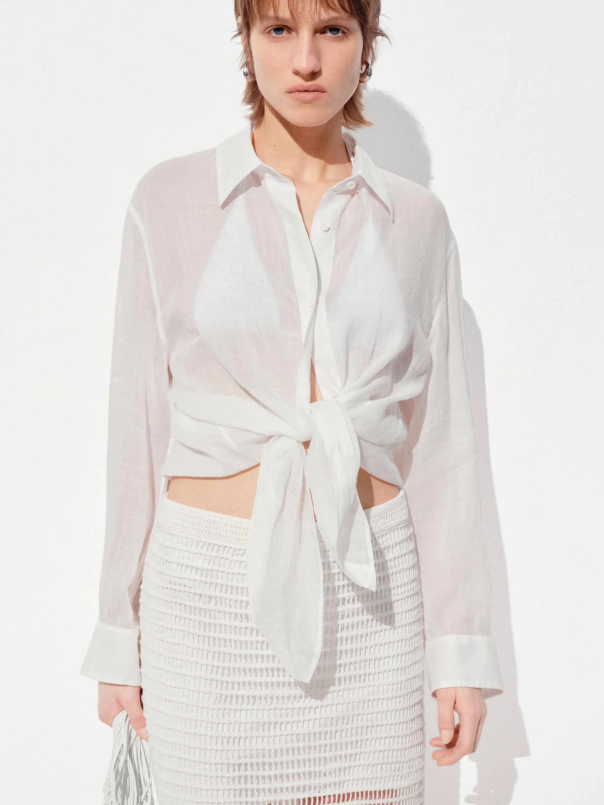 garden party Student Essential Lightweight Ramie Shirt