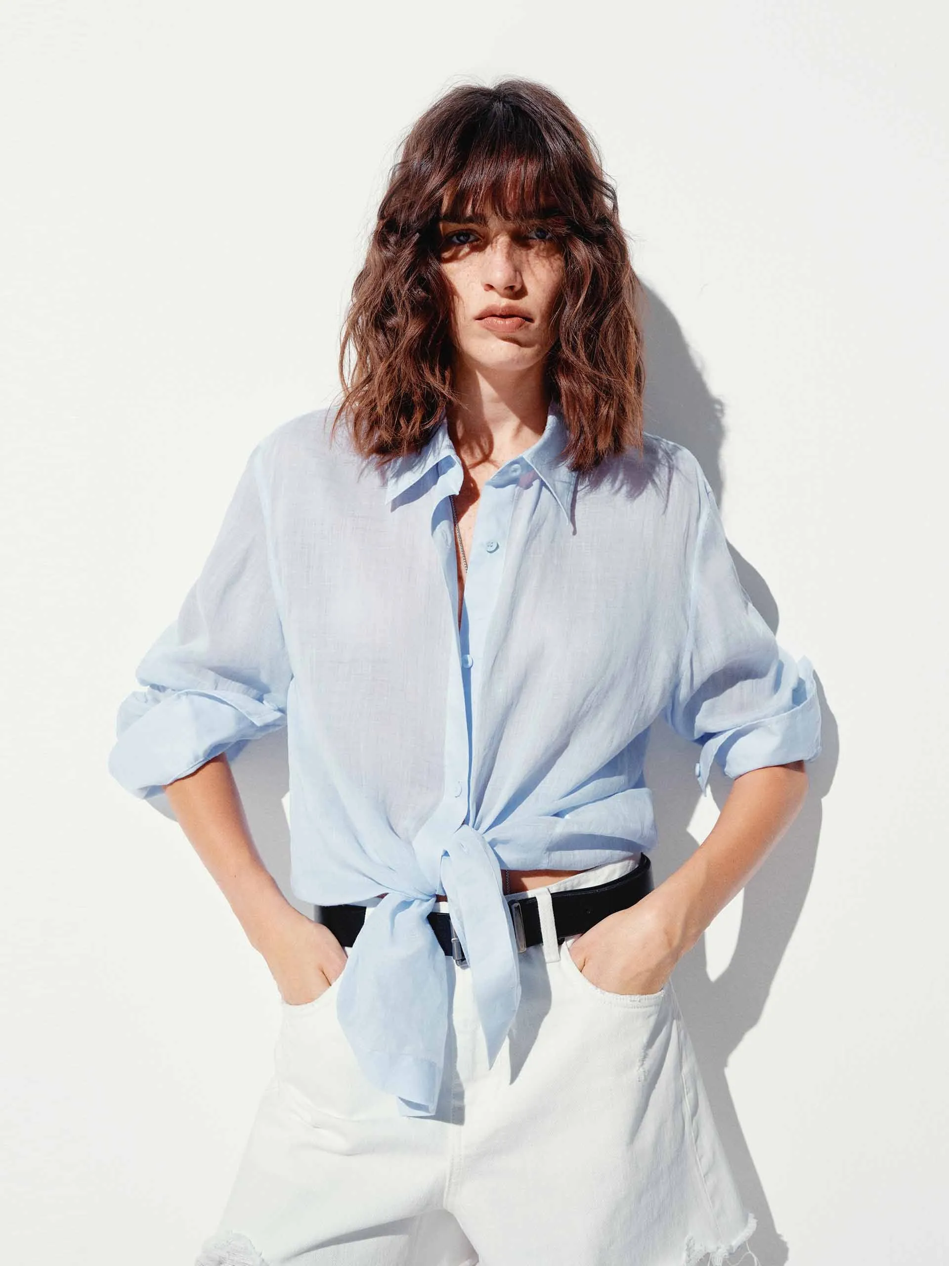 Contemporary Design Lightweight Ramie Shirt