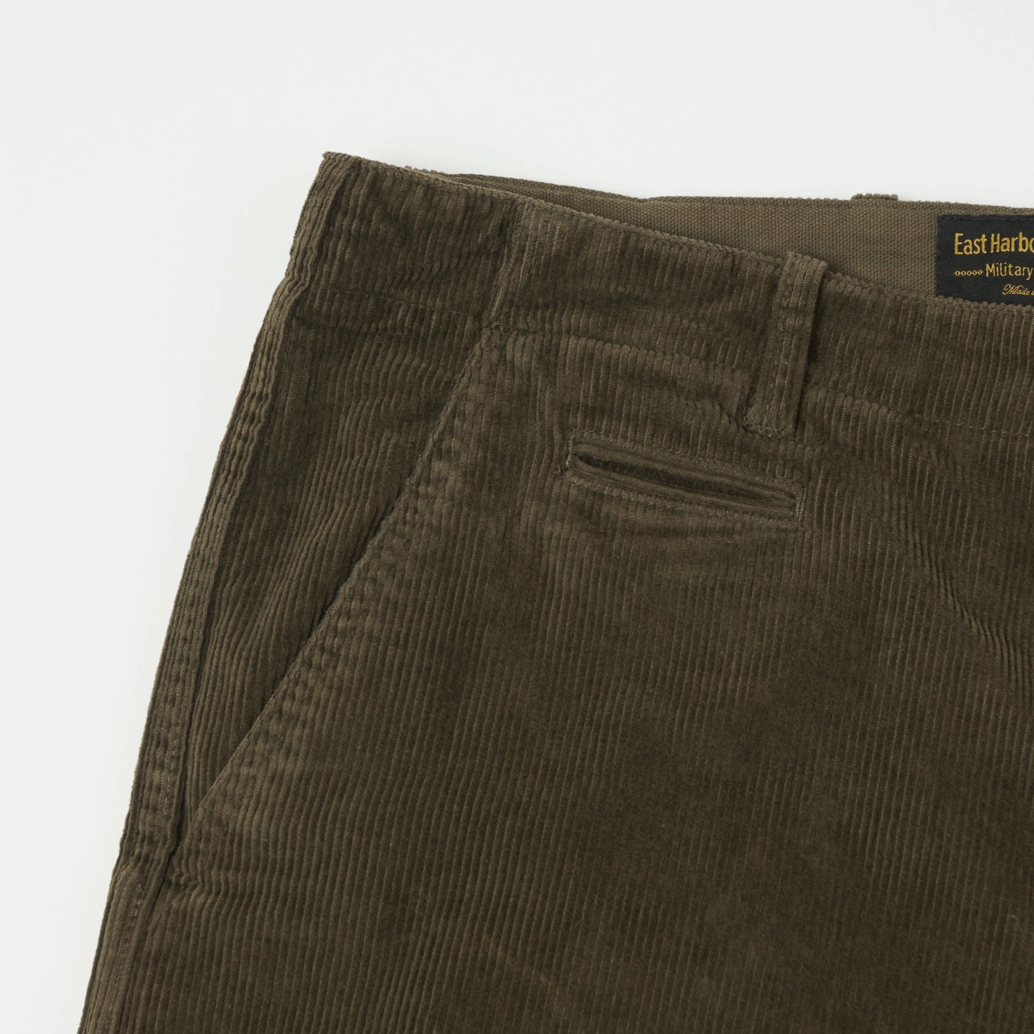 Weekend Style No Irritation Seams East Harbour Surplus 'Axel 101' Corduroy Trouser - Green