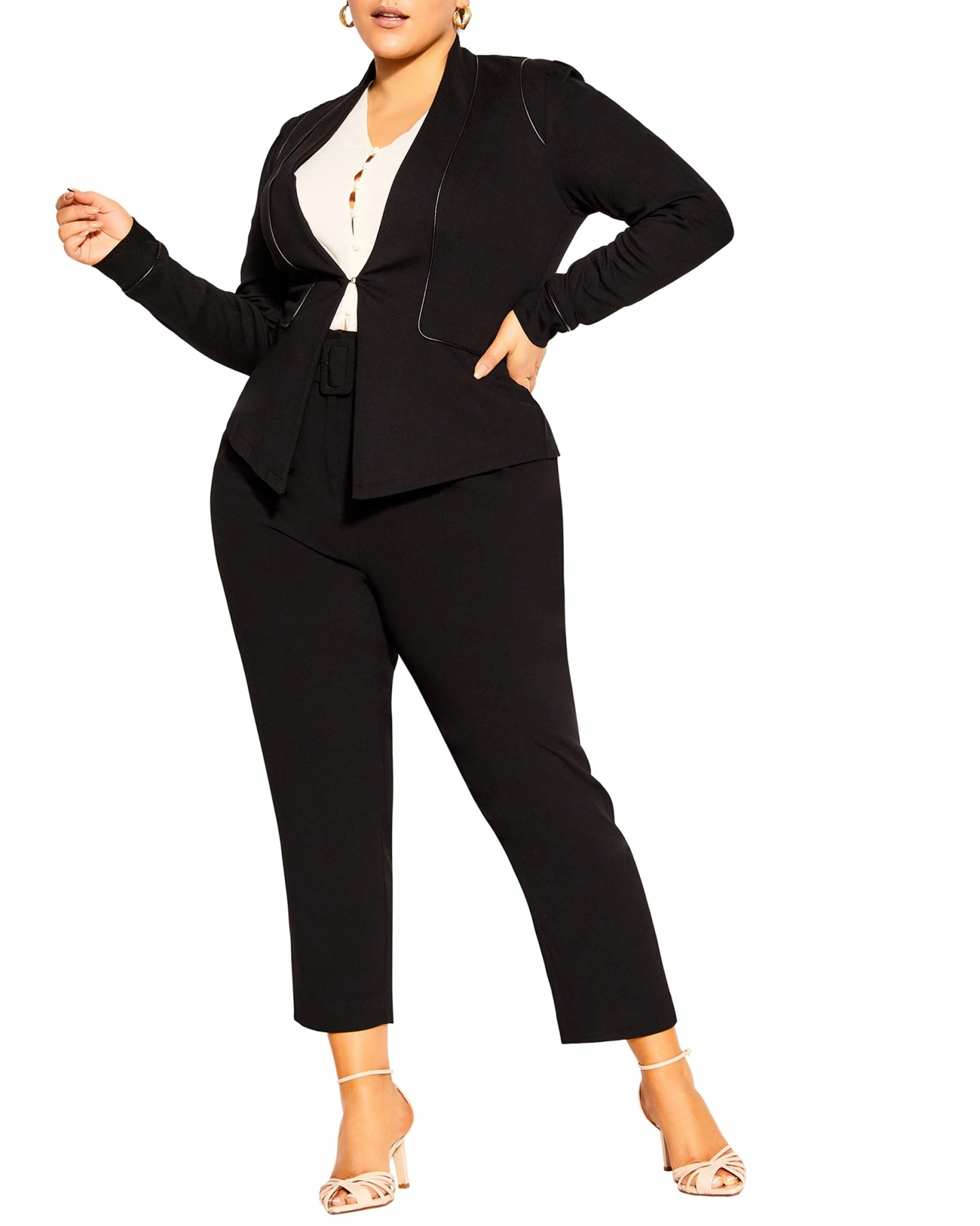 Piping Praise Jacket | Black Graphic Design Powder