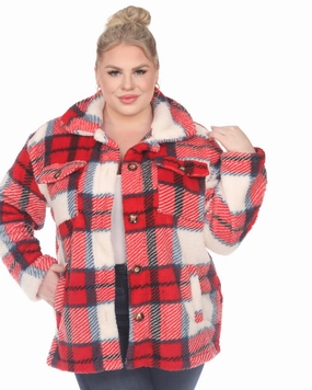 Urban Trek Casual Outdoor Wear Plaid Shacket | Red