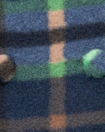 hunting Container Plaid Two Tone Trench Coat | Green