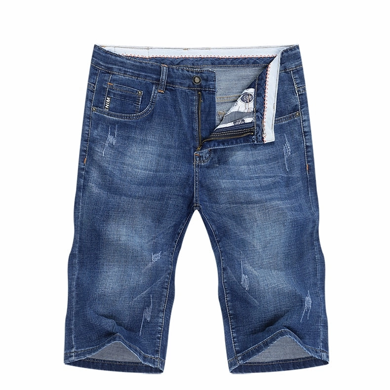 West Louis? Elasticity Scratched Fashion Pocket Denim Short Sporty Vibe Flexible Cut