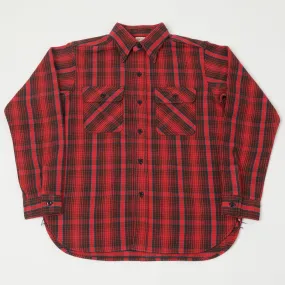 Breathable mesh Abrasion resistant Warehouse & Co 3104 Plaid Flannel Shirt - Red