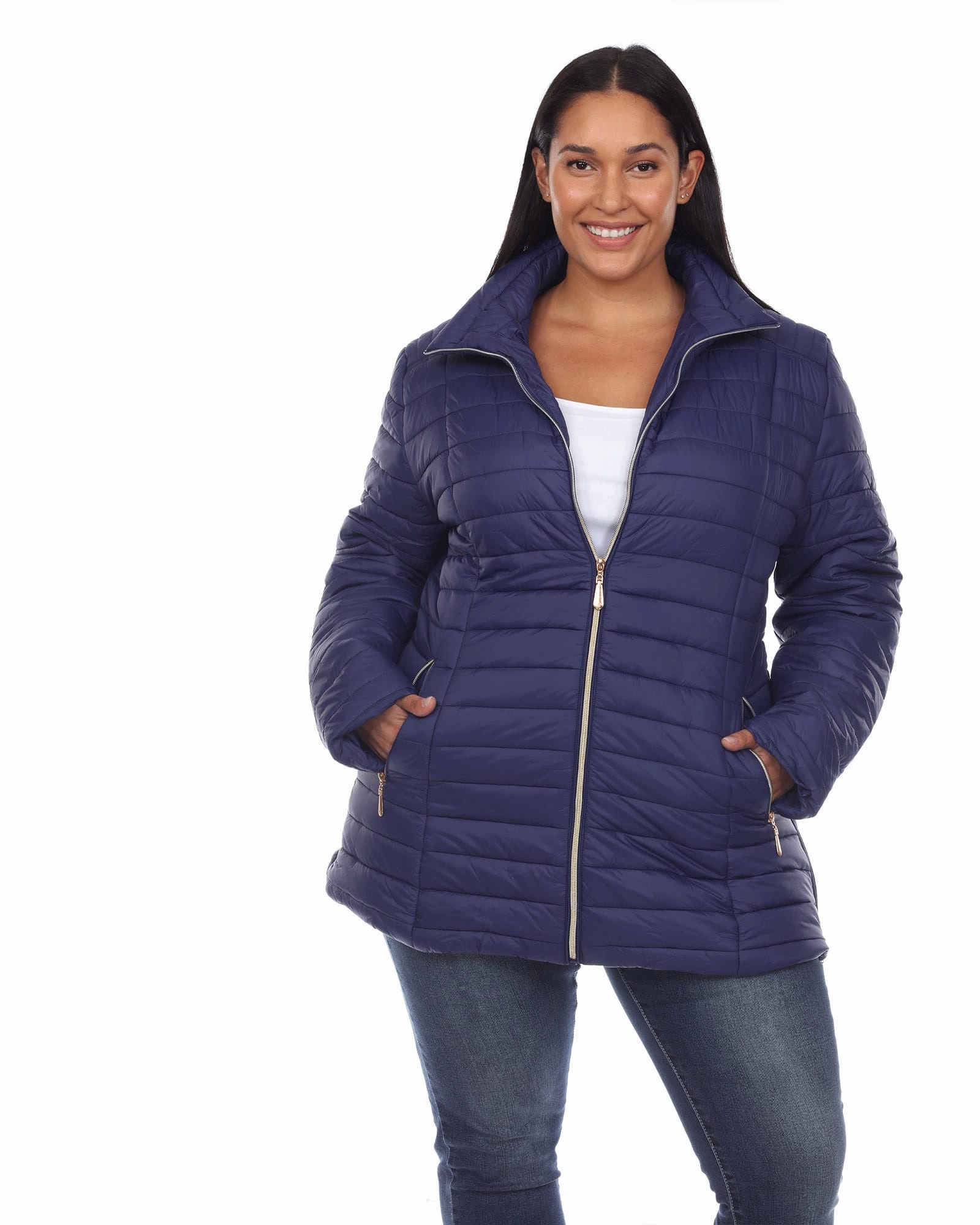 Puffer Coat | Navy Performance Edge Worship