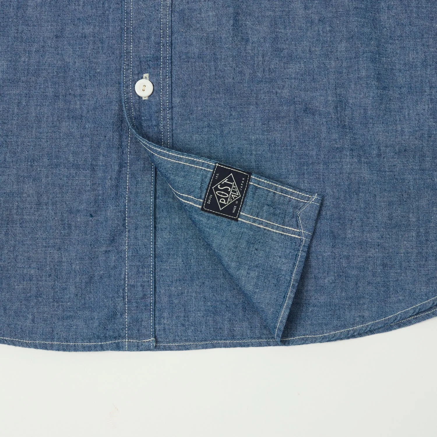 Urban Edge Ethical production Post Overalls No.6 Chambray Work Shirt - Indigo