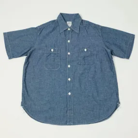 Post Overalls No.6 Chambray Work Shirt - Indigo Comfortable Layer