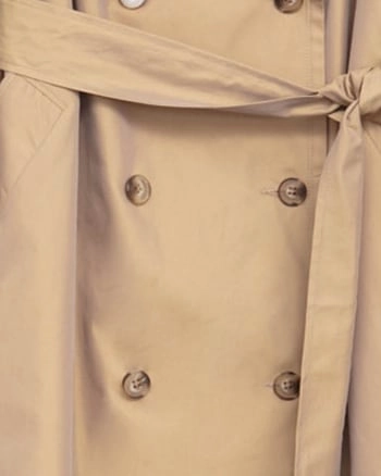Outdoor Insulation 90's Classic Taffeta Trench Coat | Light Khaki Taffeta