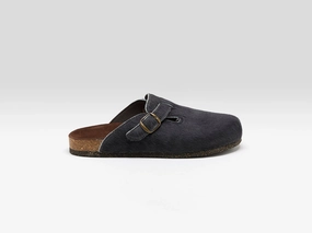 Grey Cowhide Clogs  (252 / W / GREY) Work Outfit Slow Living Style