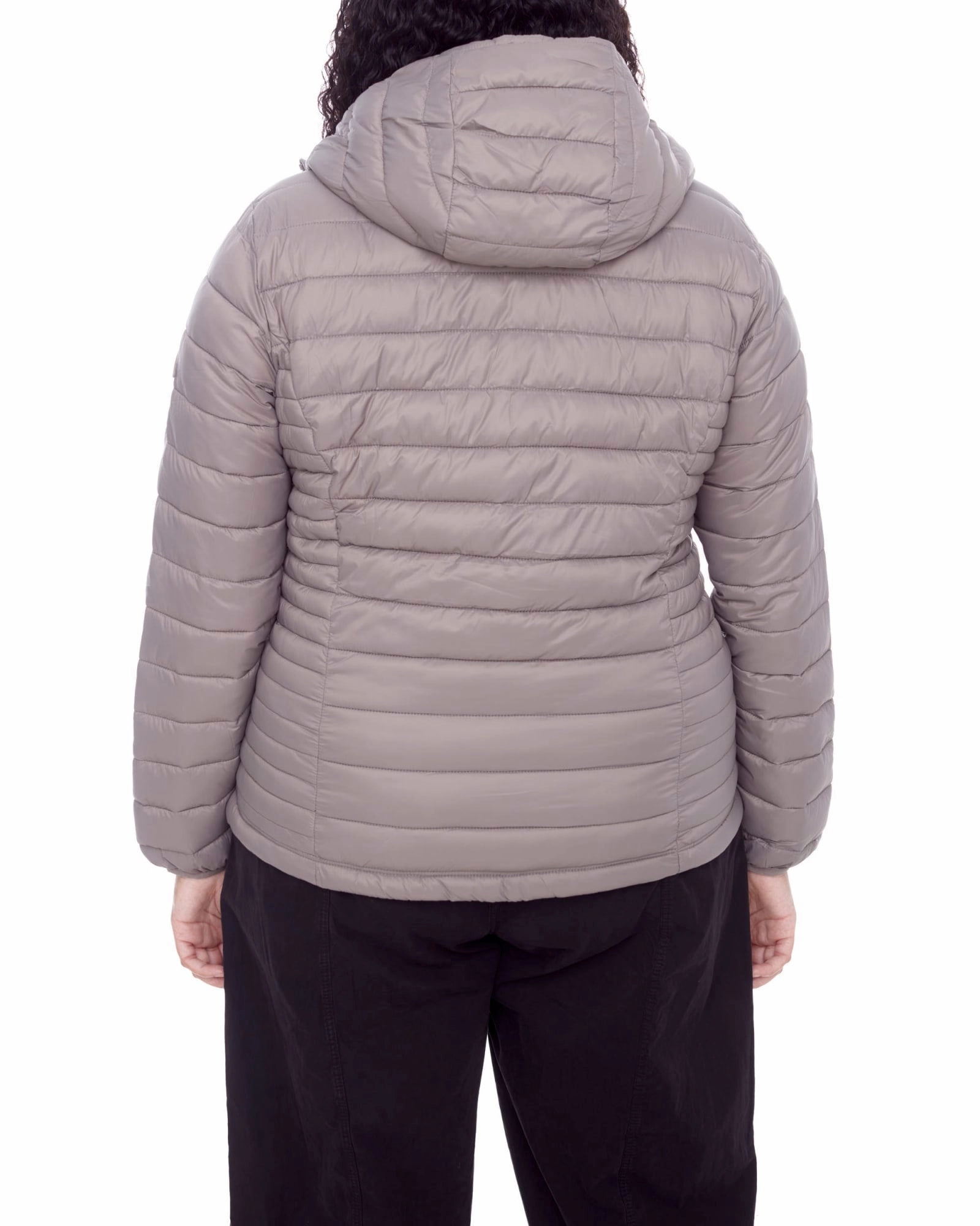car Women's Plus Size - YOHO | Vegan Down Lightweight Packable Puffer Jacket & Bag | Taupe
