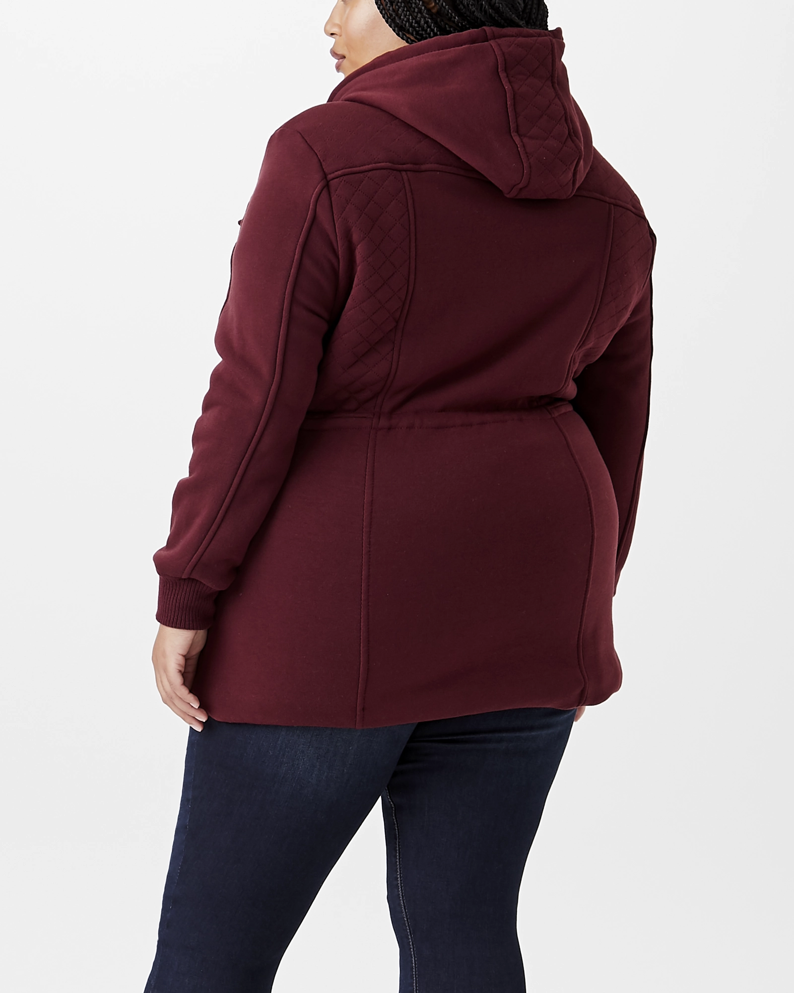 Primrose Quilted Hooded Jacket | Burgundy Action Christmas outfit