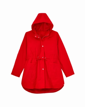 Primrose Raincoat with Hood | Red / Red Chain Sort