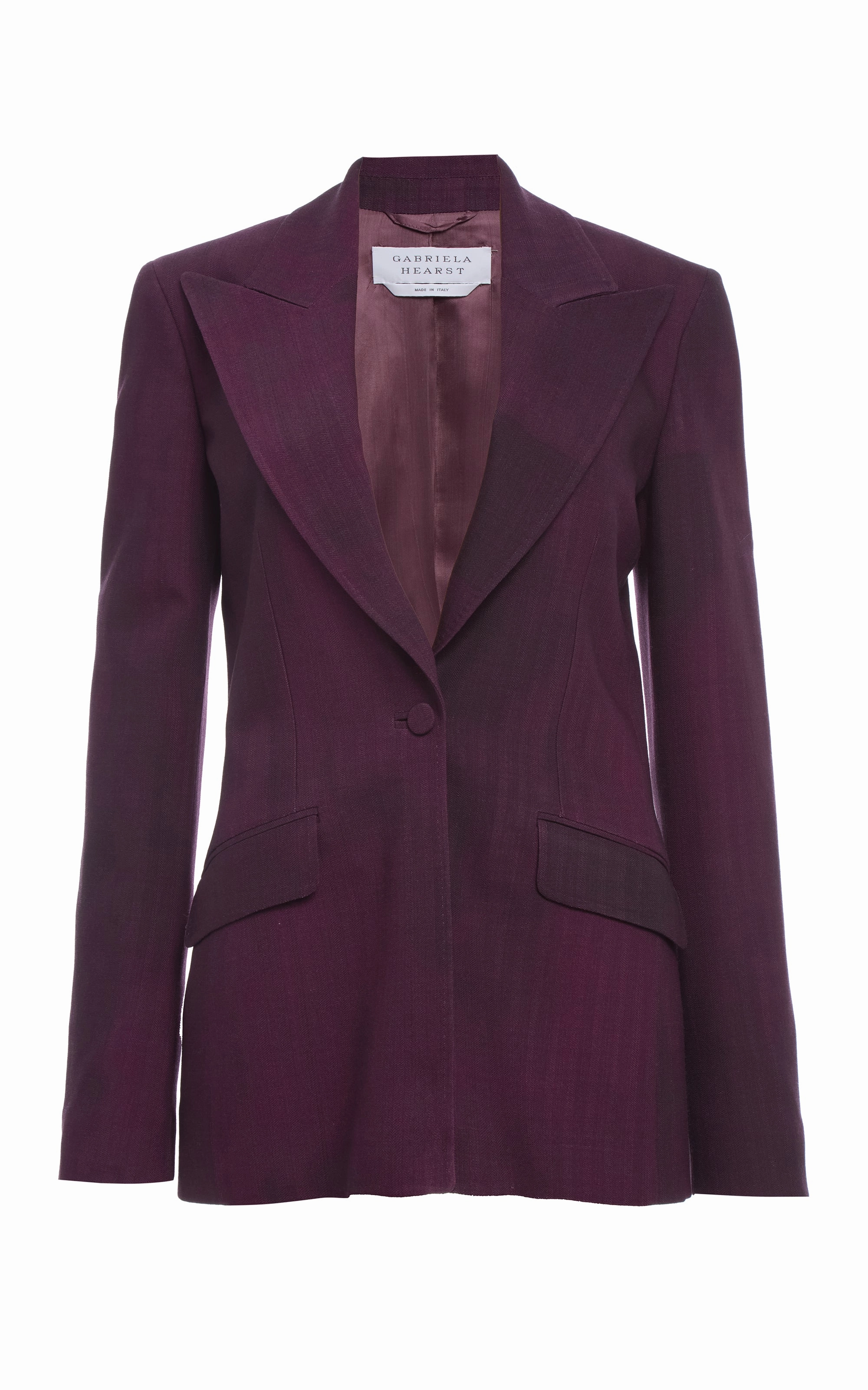 Leiva Blazer in Bordeaux Virgin Wool Refined Wear Modern Silhouette