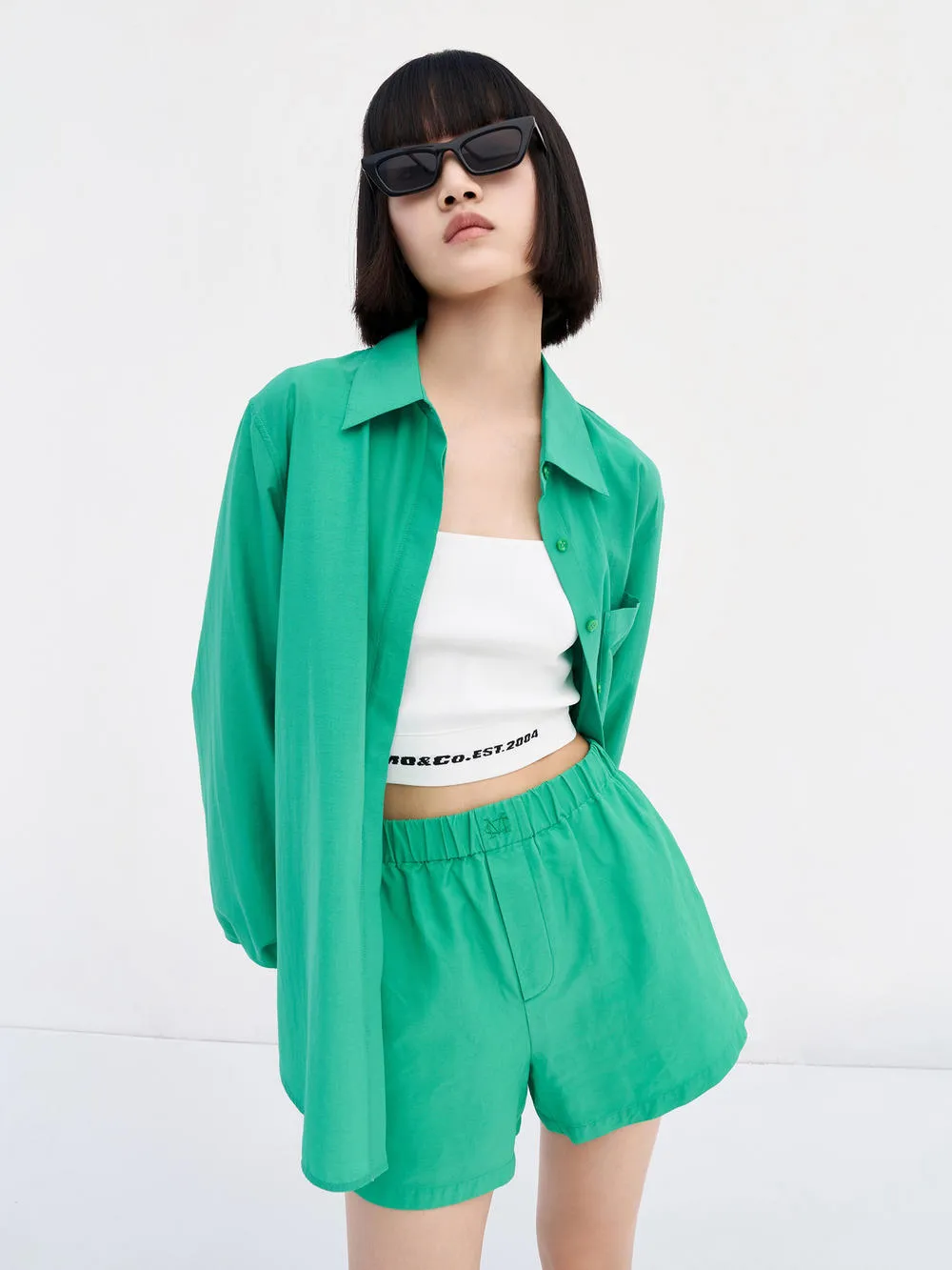 Puff Sleeved Pointed Collar Shirt Road Trip Ready