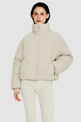 Puff-O? O-Lab Corduroy Down Puffer Simple Look