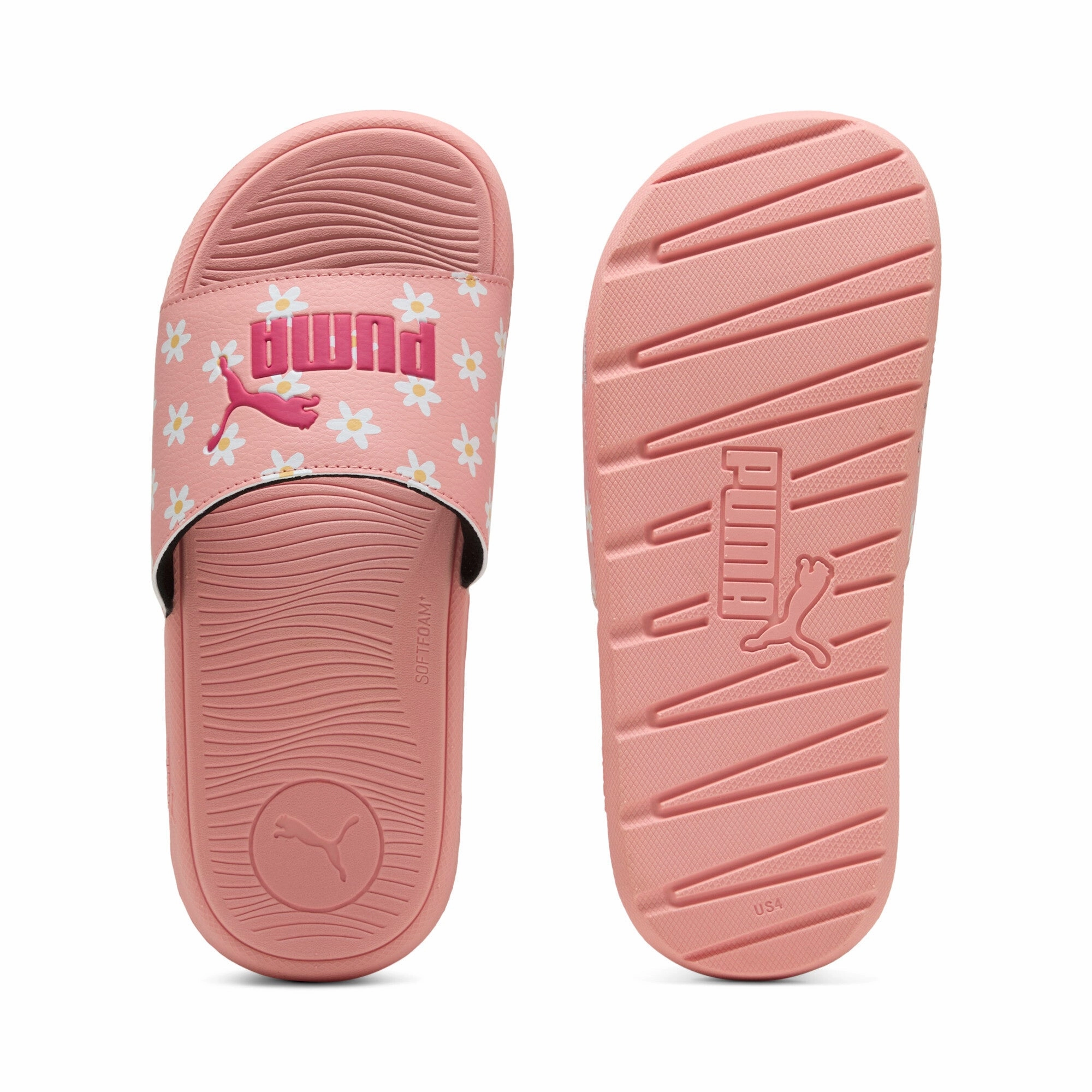 PUMA Big Kids' Girls' Cool Cat 2.0 Daisies Sandals Sustainable Rubber Base Ventilation System