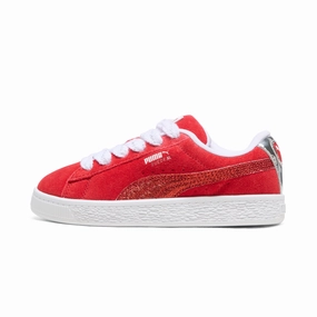 PUMA Suede XL Holiday Glitz Little Kids' Sneakers Maximum Stability Shape Memory
