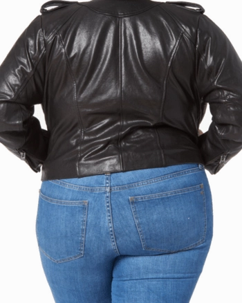 Bella Leather Jacket | BLACK Loose