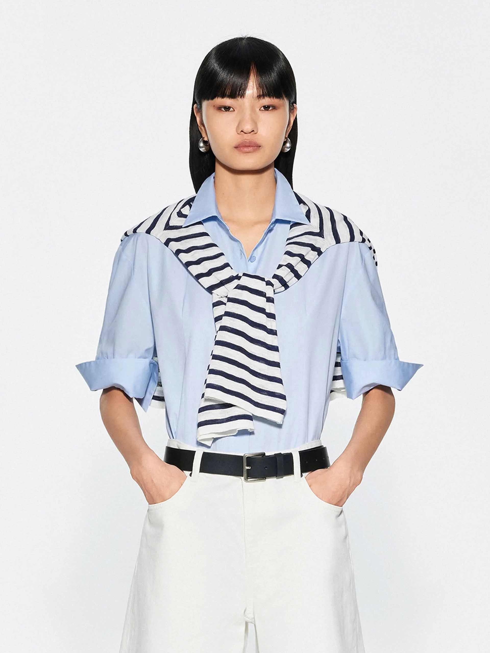 Premium Feel Pure Color Cotton Shirt