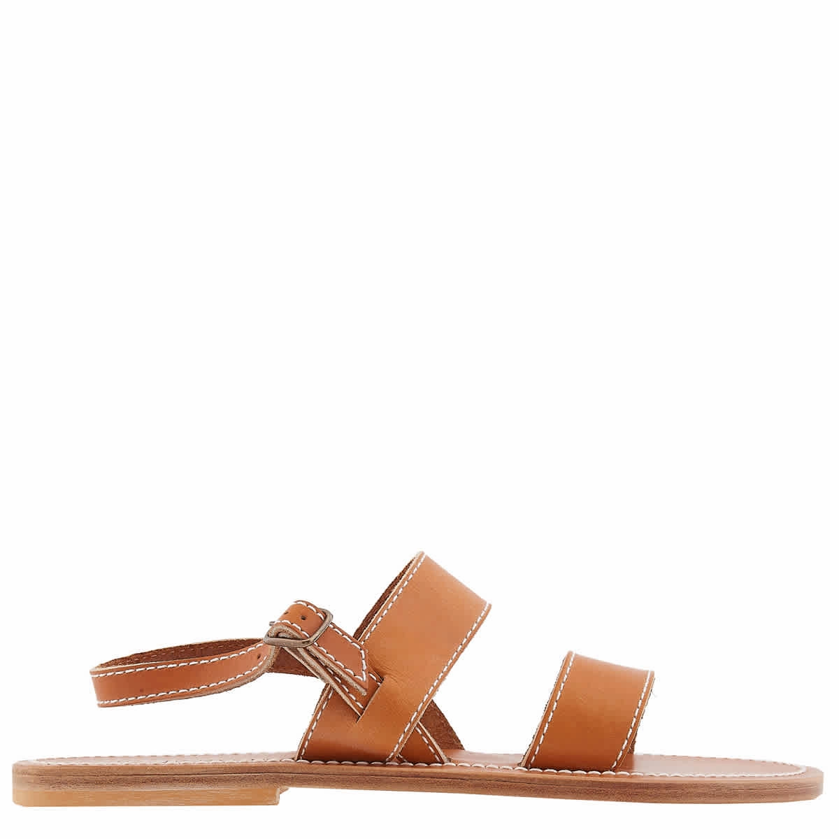 K Jacques Barigoule Leather Flat Sandals All-day Casual Footwear