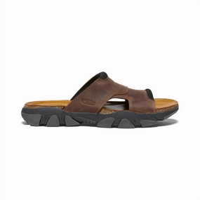 Velcro straps Men's Daytona Ii Slide Sandal In Bison/black