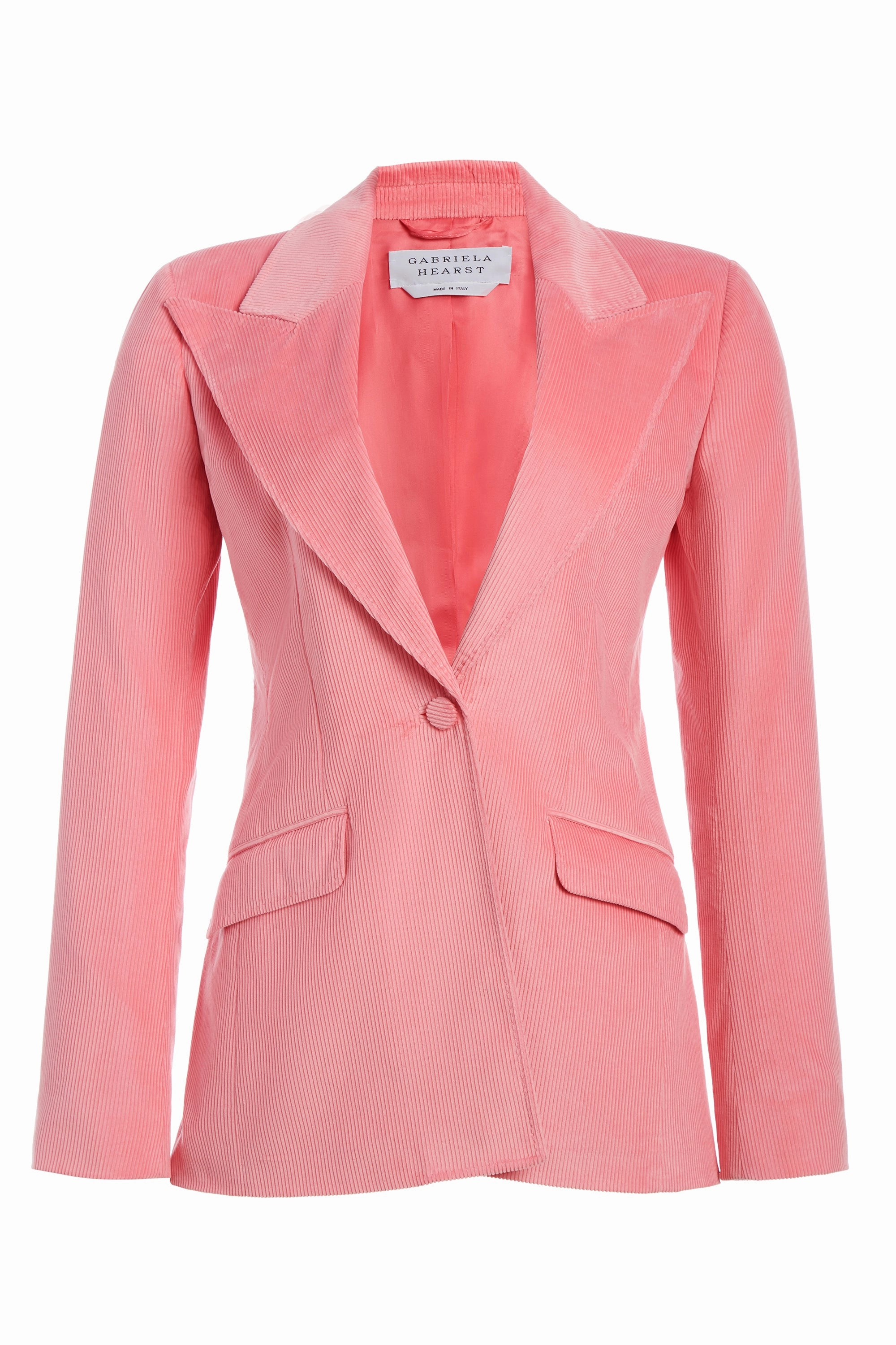 Leiva Blazer in Rosa Sea Island Cotton Corduroy Comfortable fit Modern Business
