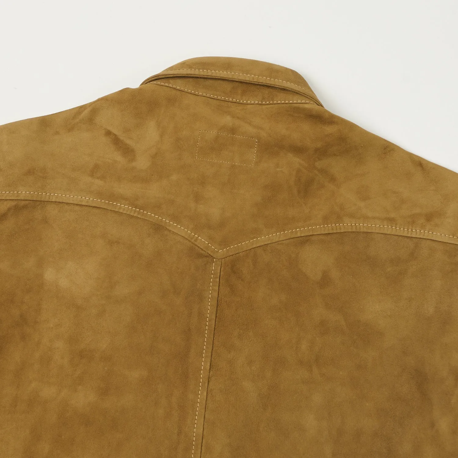 Edgy style Shangri-La Heritage 'Gonzo' Suede Western Shirt - Mud