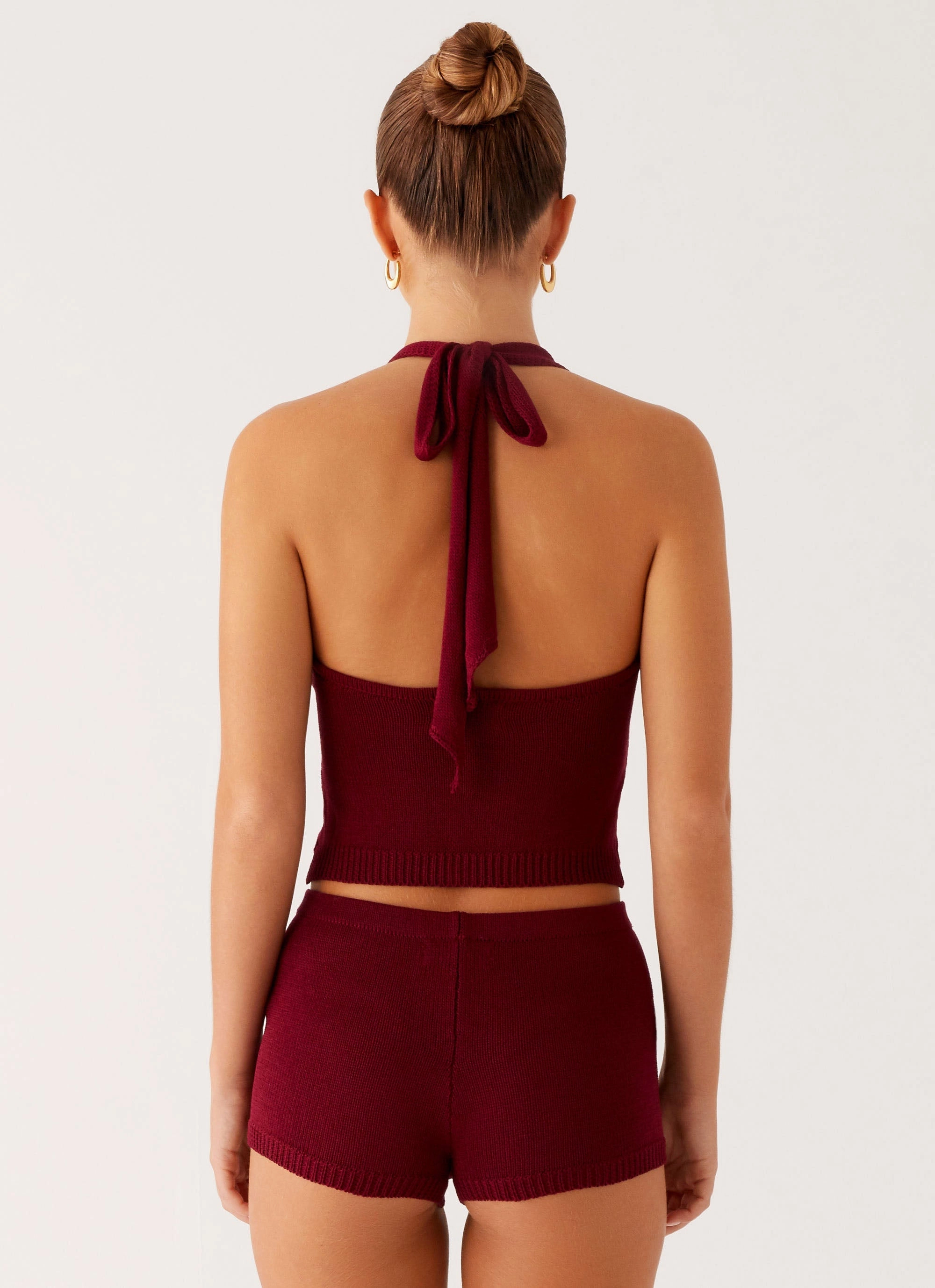 Miffy Crochet Top - Maroon fishing outfit Camouflage Style