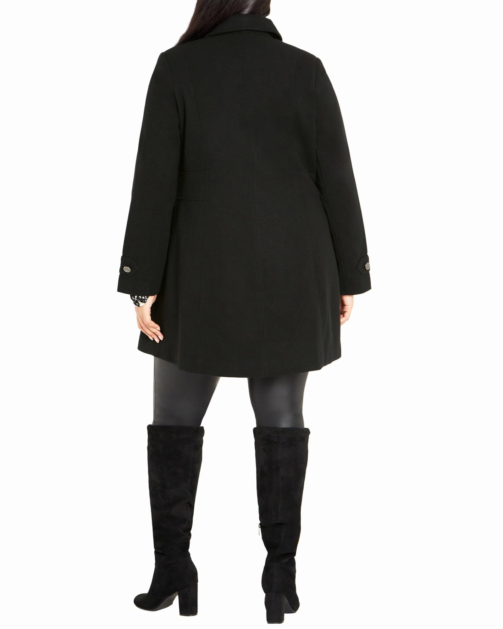 Outdoors Day Meditation Shelly Military Coat | Black