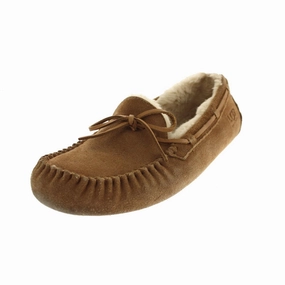 Olsen Mens Suede Lined Moccasin Slippers Closed Toe Design Instant Comfort Footwear