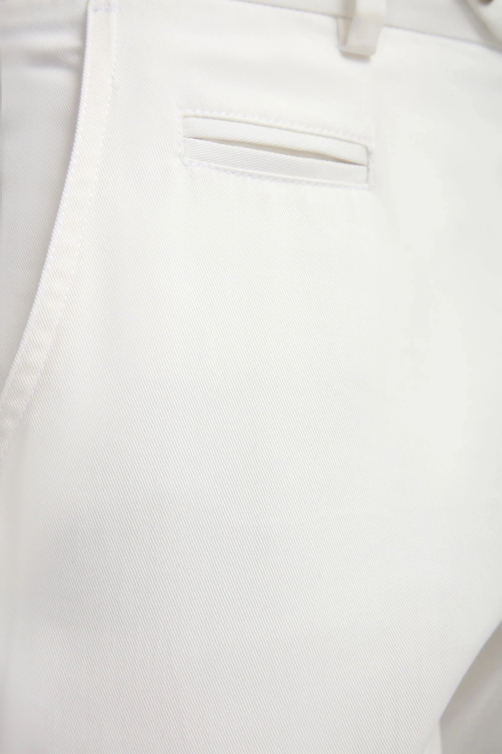 Cozy and Soft Off-white cotton Garda trousers - Made in Italy