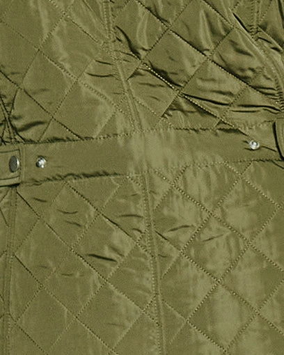 Waterproof gear Reflective Piping Quinn Quilted Vest | Olive Green