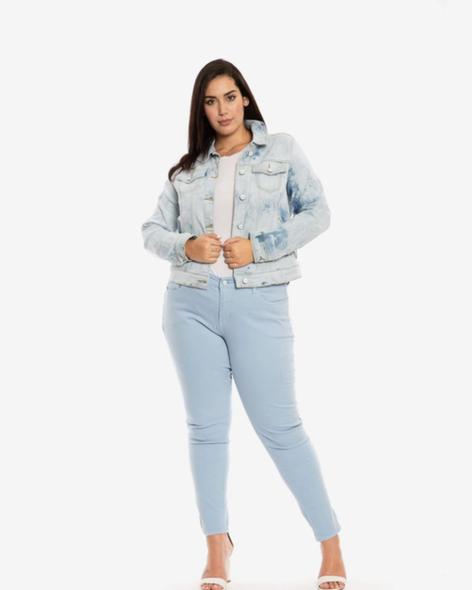 Patchwork Multi Pocket System Raegan Denim Jacket | RAEGAN