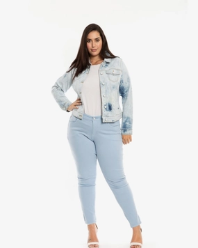 Reunion Noise Free Fabric Raegan Denim Jacket | RAEGAN