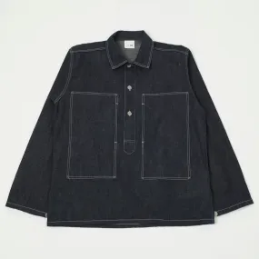 Buzz Rickson's U.S. Army Denim Pullover Jacket - Indigo Heat Sealed Edges