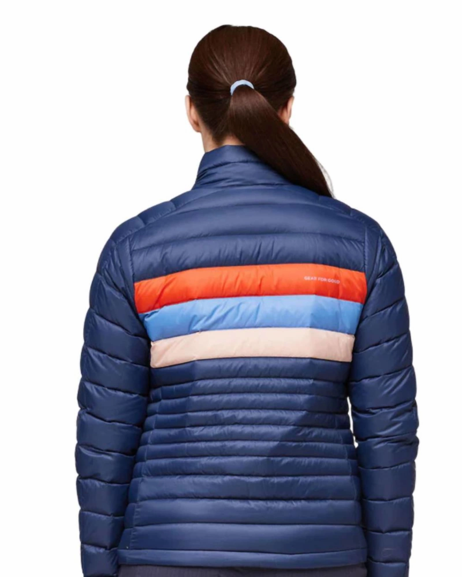 Ornamental Team-sports Women's Fuego Down Jacket in Ink/Rosewood | Ink/Rosewood