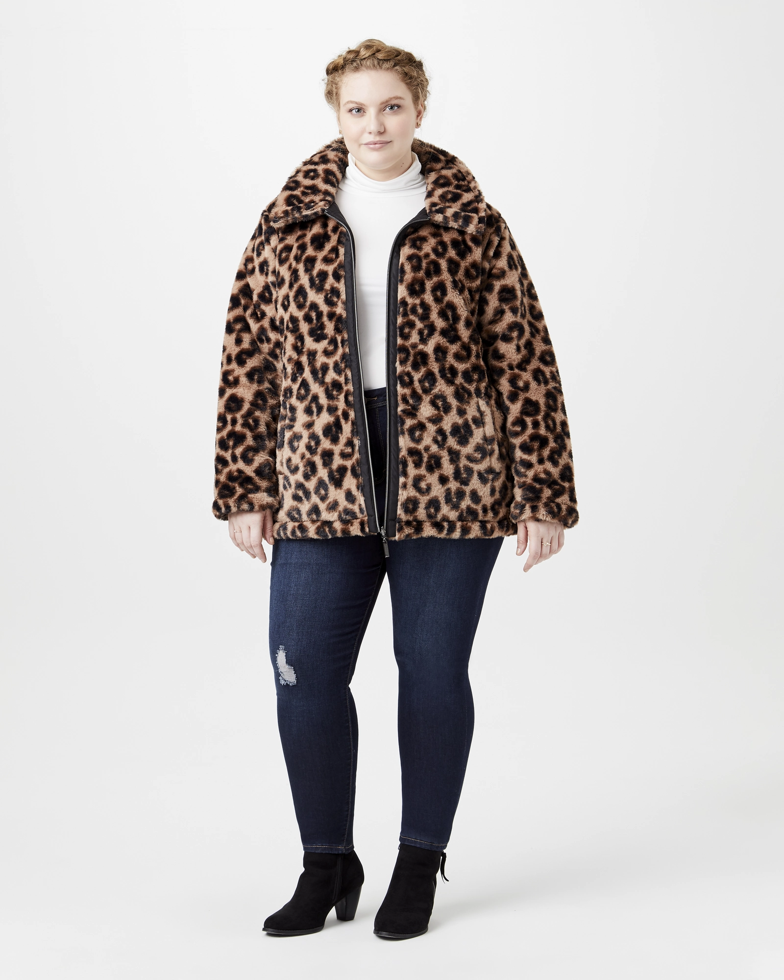 Raquel Reversible Faux-Fur Coat | Tan / Black Rugged Comfort Flight
